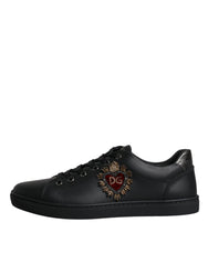 Dolce &amp; Gabbana London Sacred Heart Herren Sneakers in Schwarz