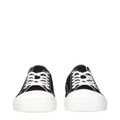 Moschino Zwarte Stoffen Lage Sneakers