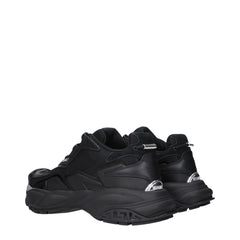 Versace Black Fabric Athletic Sneakers