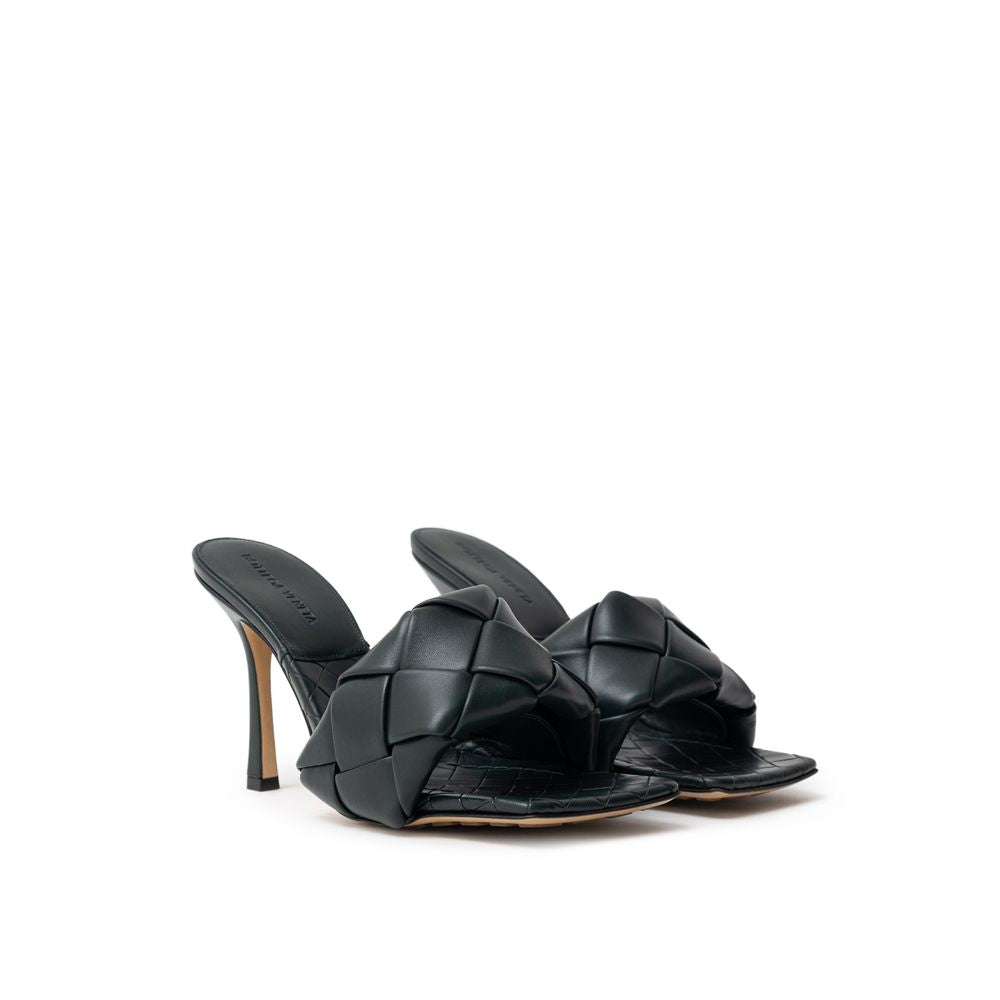 Bottega Veneta Sandaletten mit Stilettoabsatz aus grünem Leder