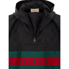 Gucci Black Polyester Trench Coat