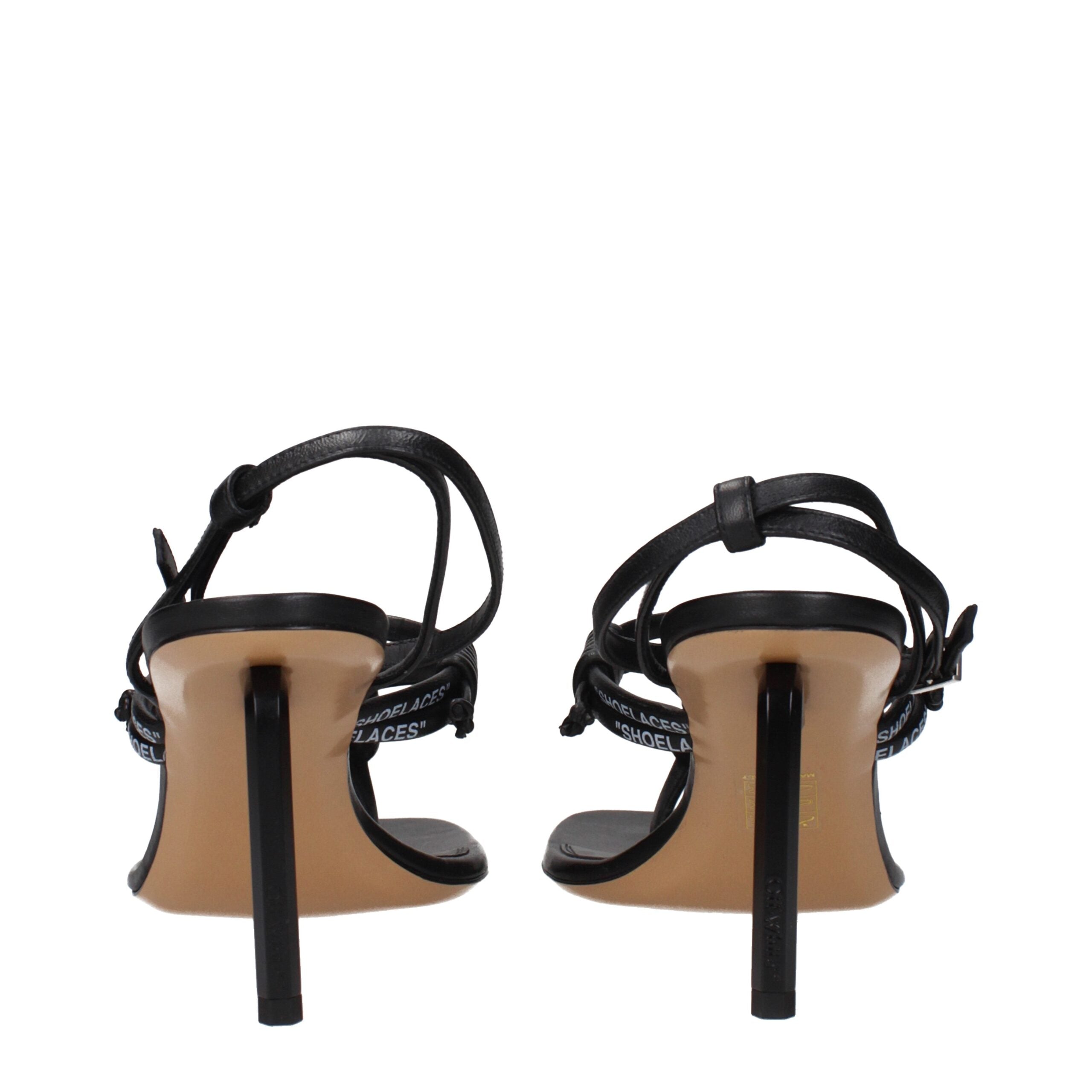 Off-White Flip-Flop-Sandalen aus schwarzem Leder