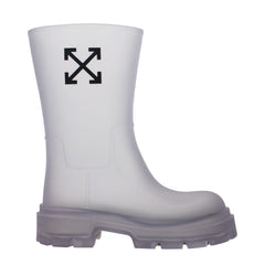 Off-White Transparent Pvc Ankle Boots