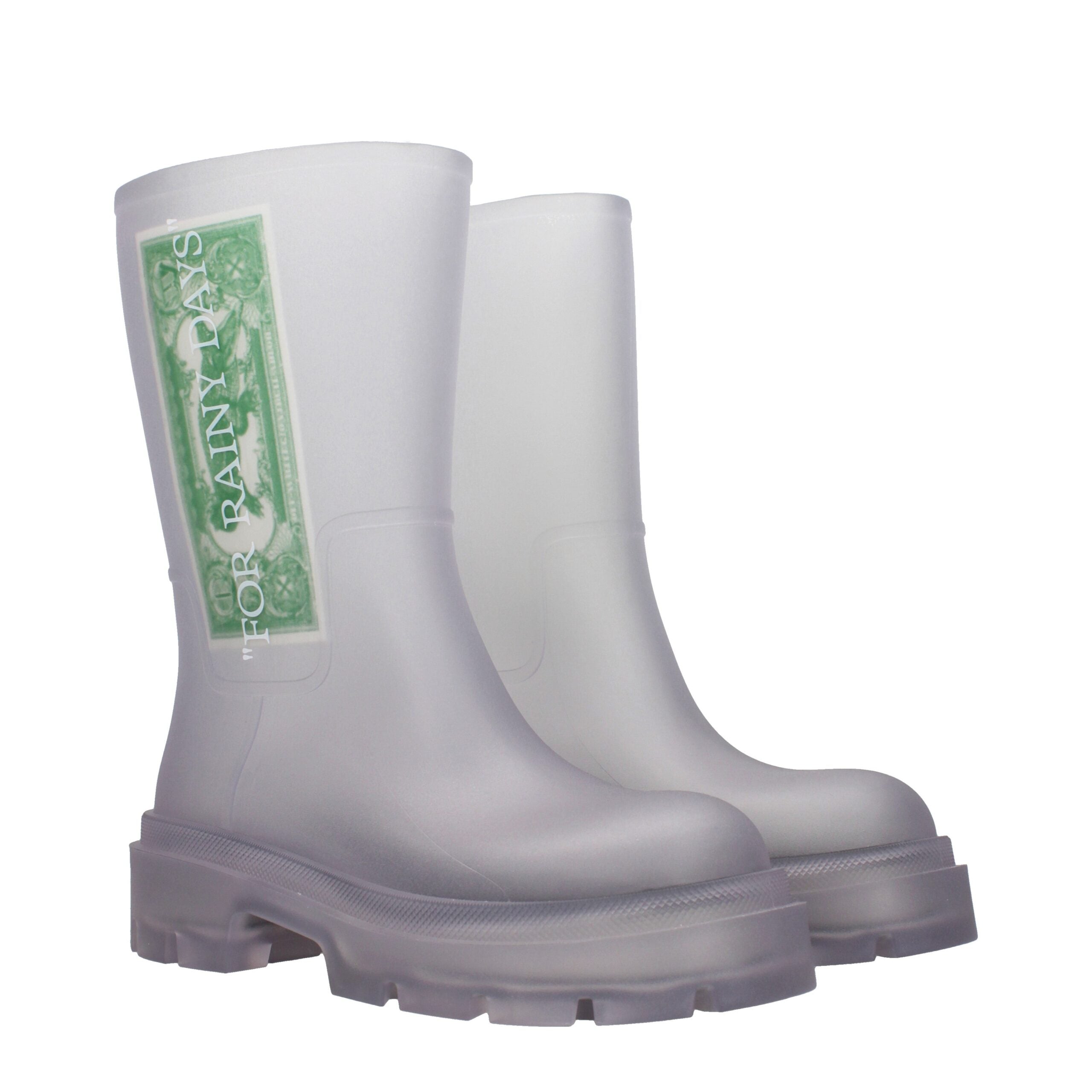 Off-White Transparente PVC-Stiefeletten