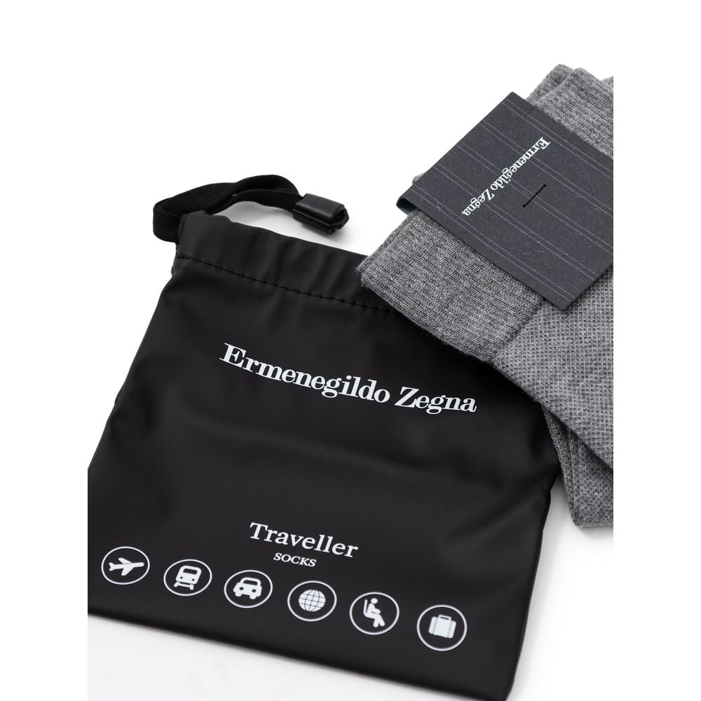 ZEGNA Grijze Katoenen Sokken