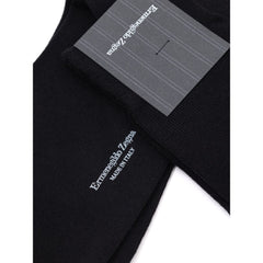 ZEGNA Black Wool Socks
