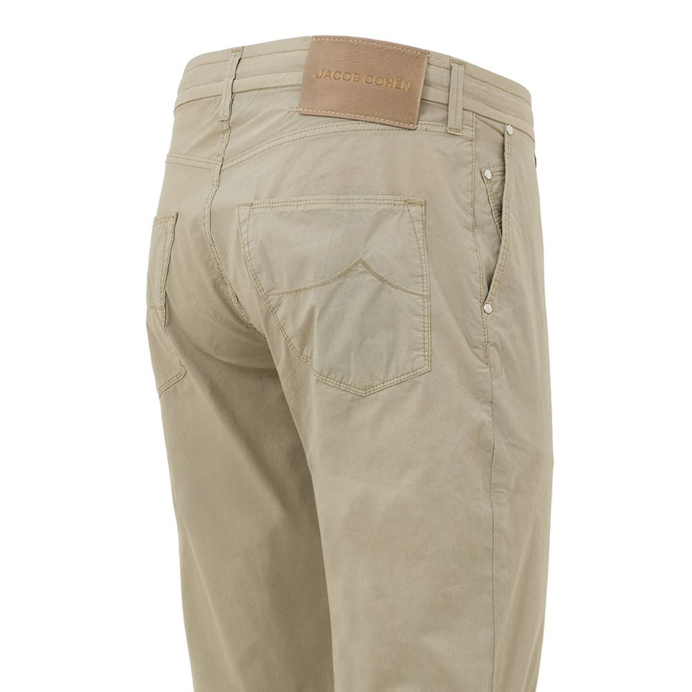 Jacob Cohen Beige Freizeithose aus Baumwolle