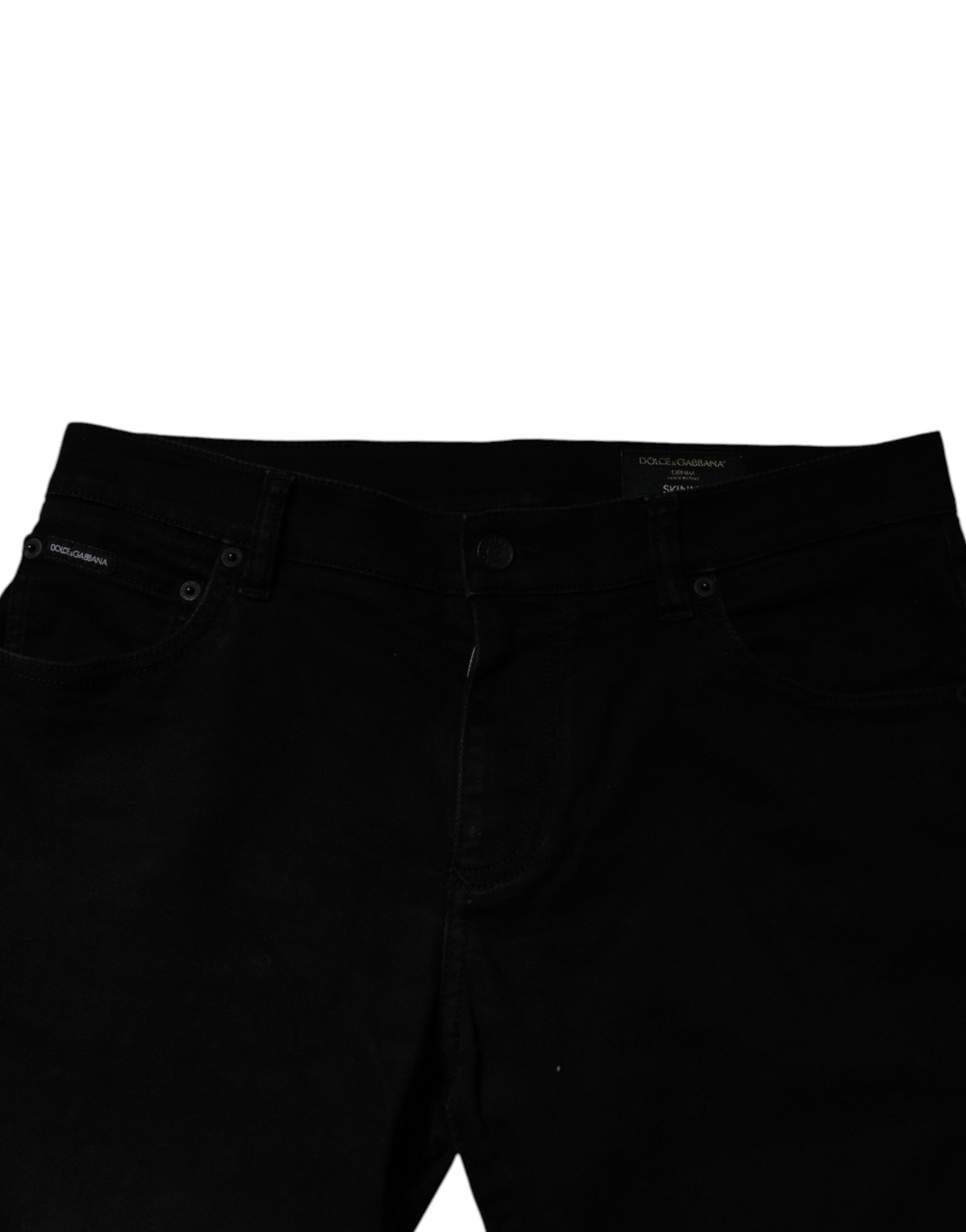 Dolce &amp; Gabbana Schwarze Skinny-Jeans aus Baumwollstretch für Herren