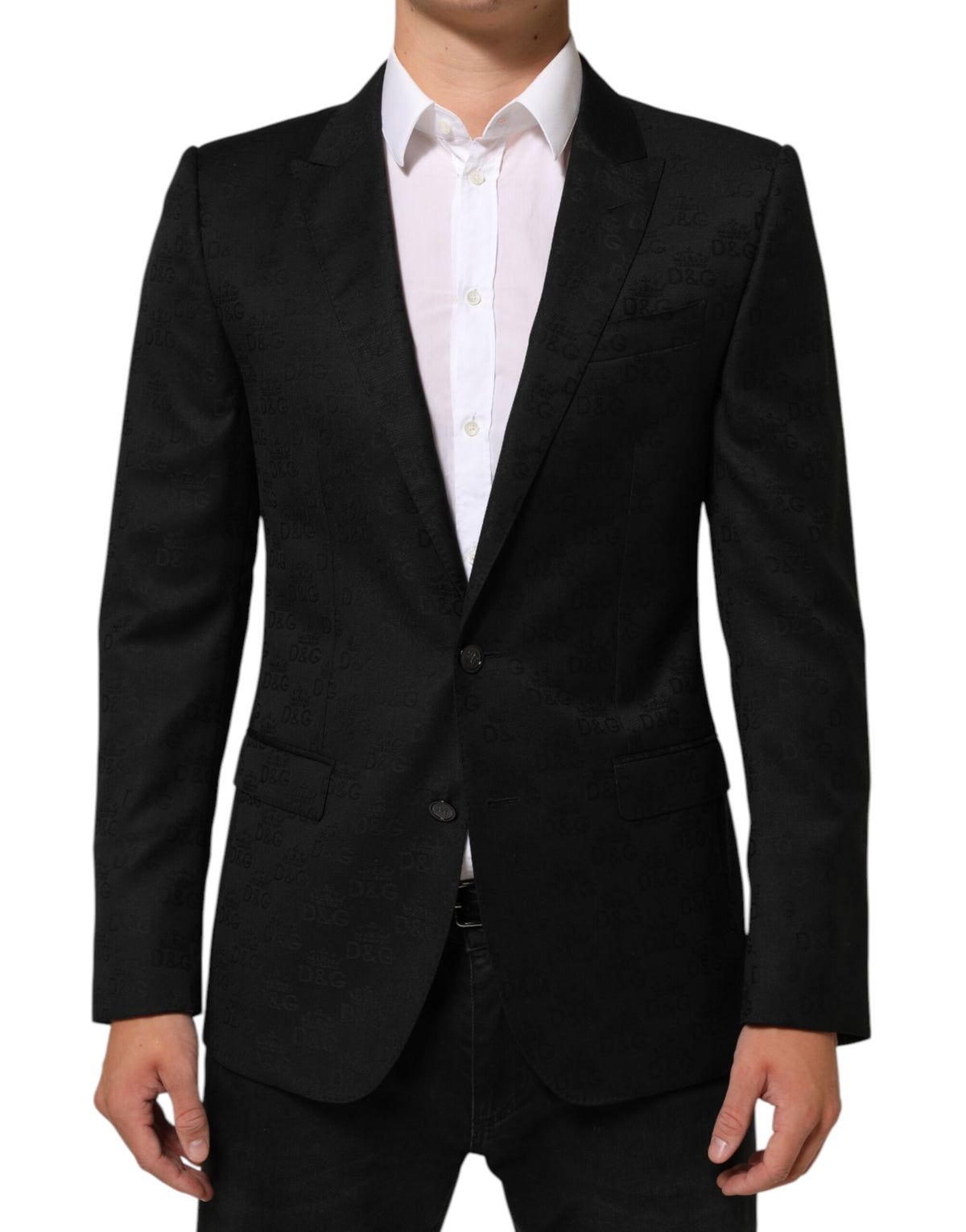 Dolce & Gabbana Schwarzes MARTINI Sakko mit 2 Knöpfen