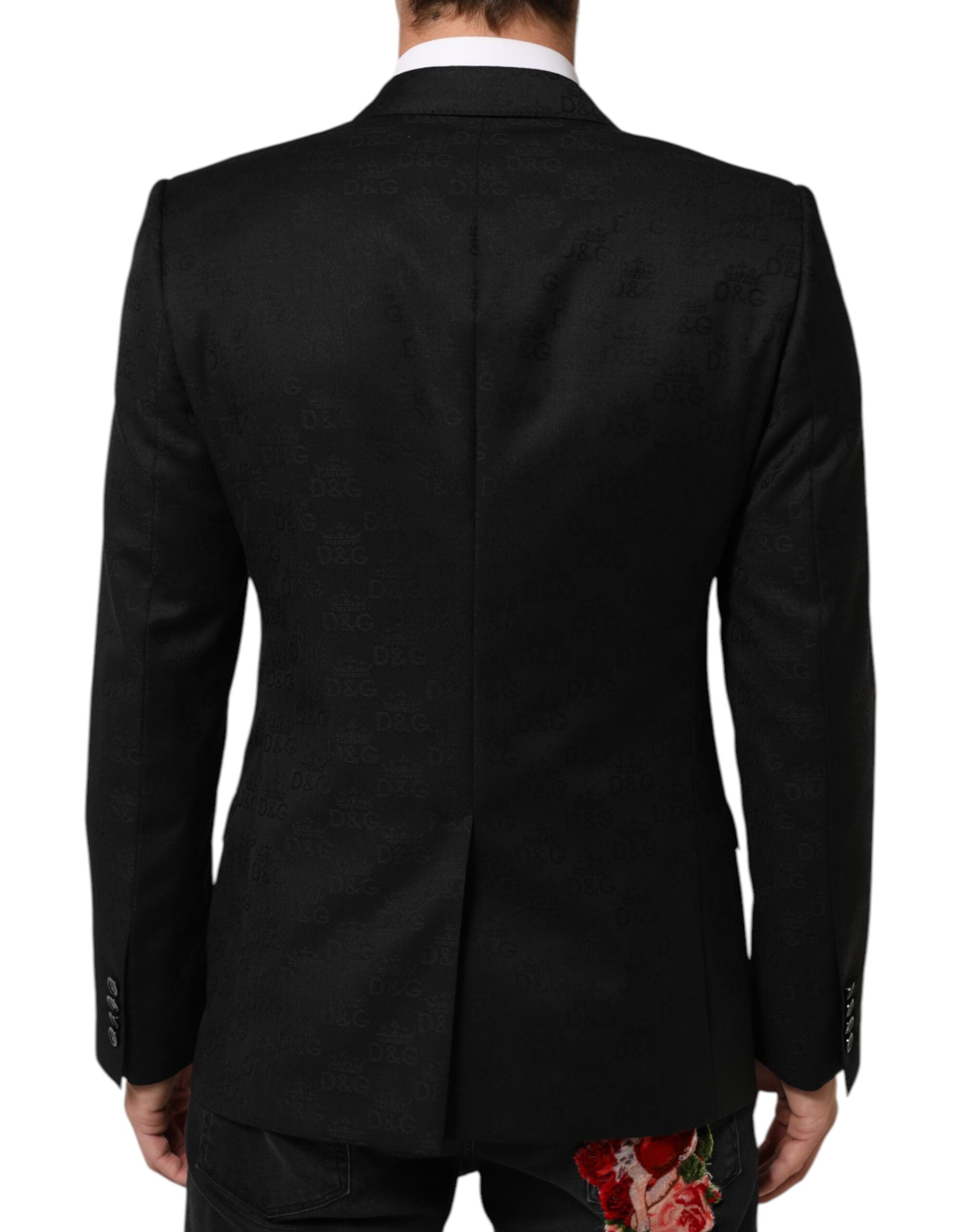 Dolce & Gabbana Schwarzes MARTINI Sakko mit 2 Knöpfen