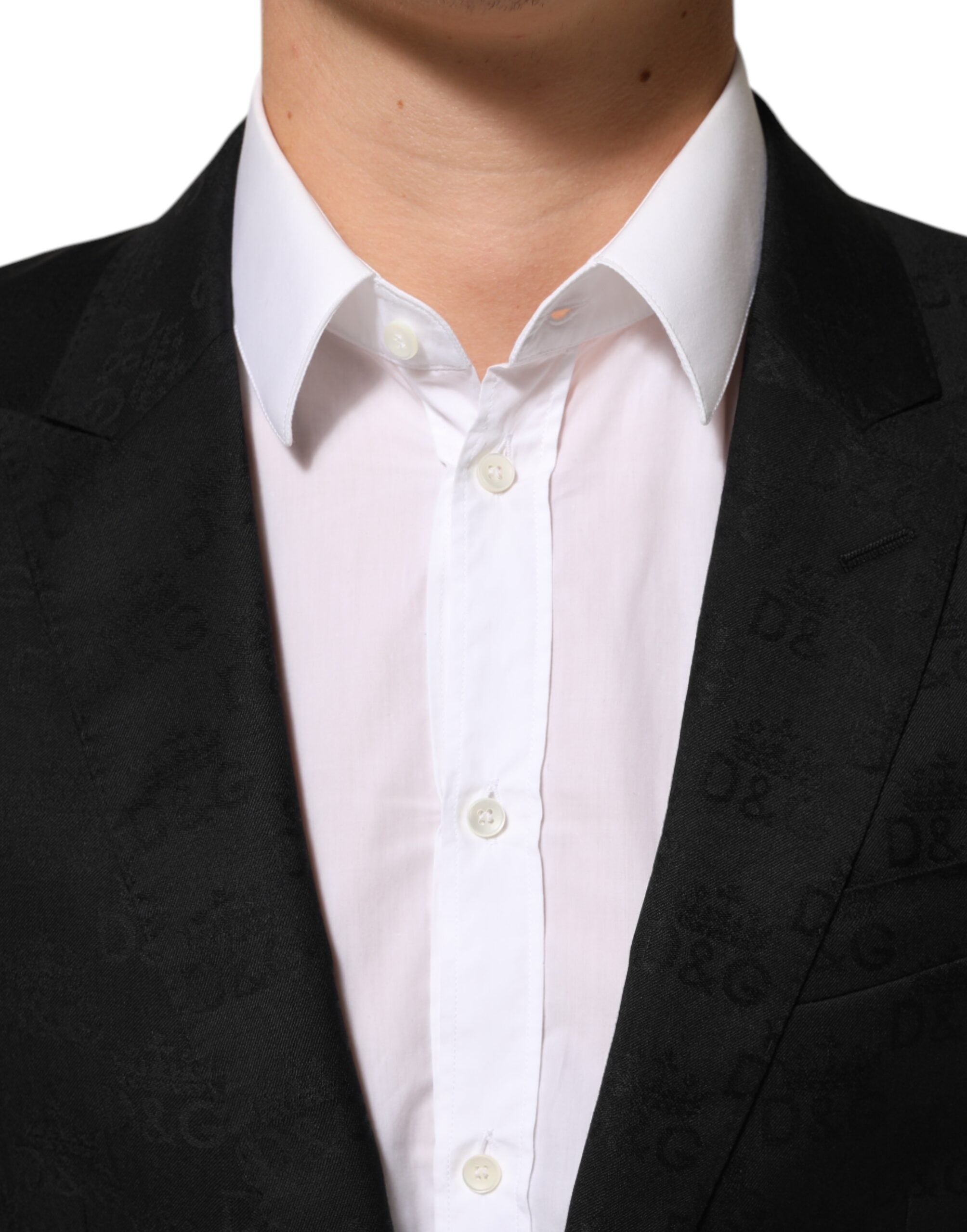 Dolce & Gabbana Schwarzes MARTINI Sakko mit 2 Knöpfen