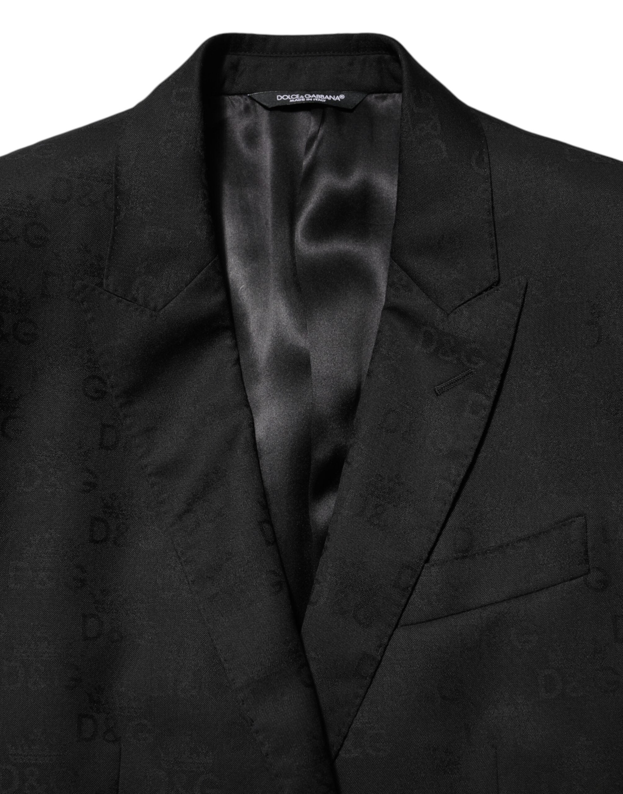 Dolce & Gabbana Schwarzes MARTINI Sakko mit 2 Knöpfen