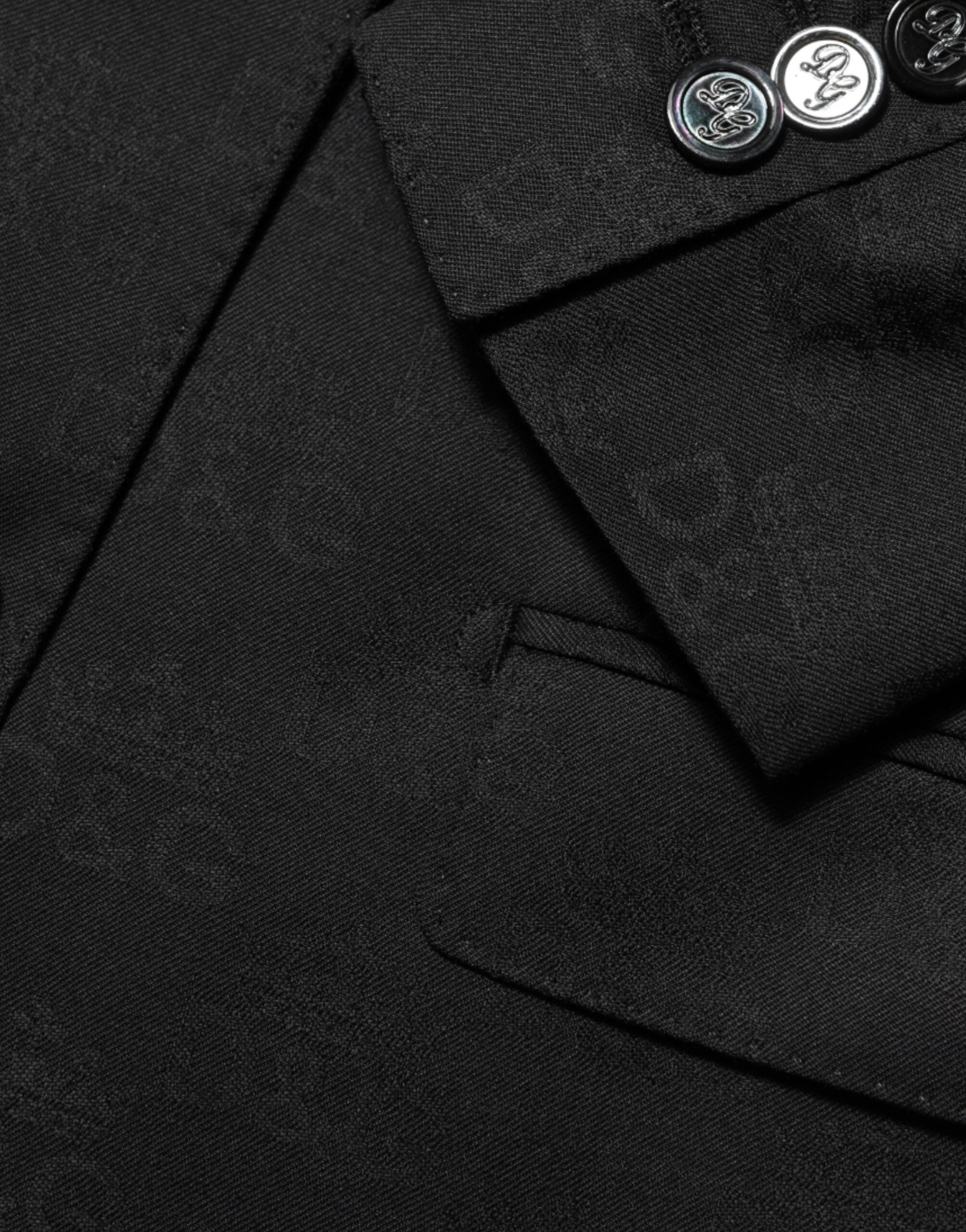 Dolce & Gabbana Schwarzes MARTINI Sakko mit 2 Knöpfen