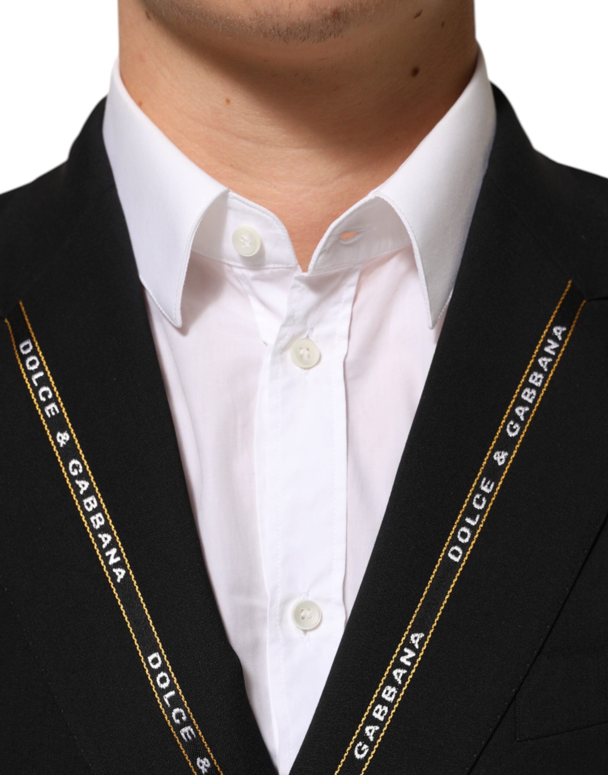 Dolce & Gabbana Schwarze SICILIA Zweireiher Sakko Blazer