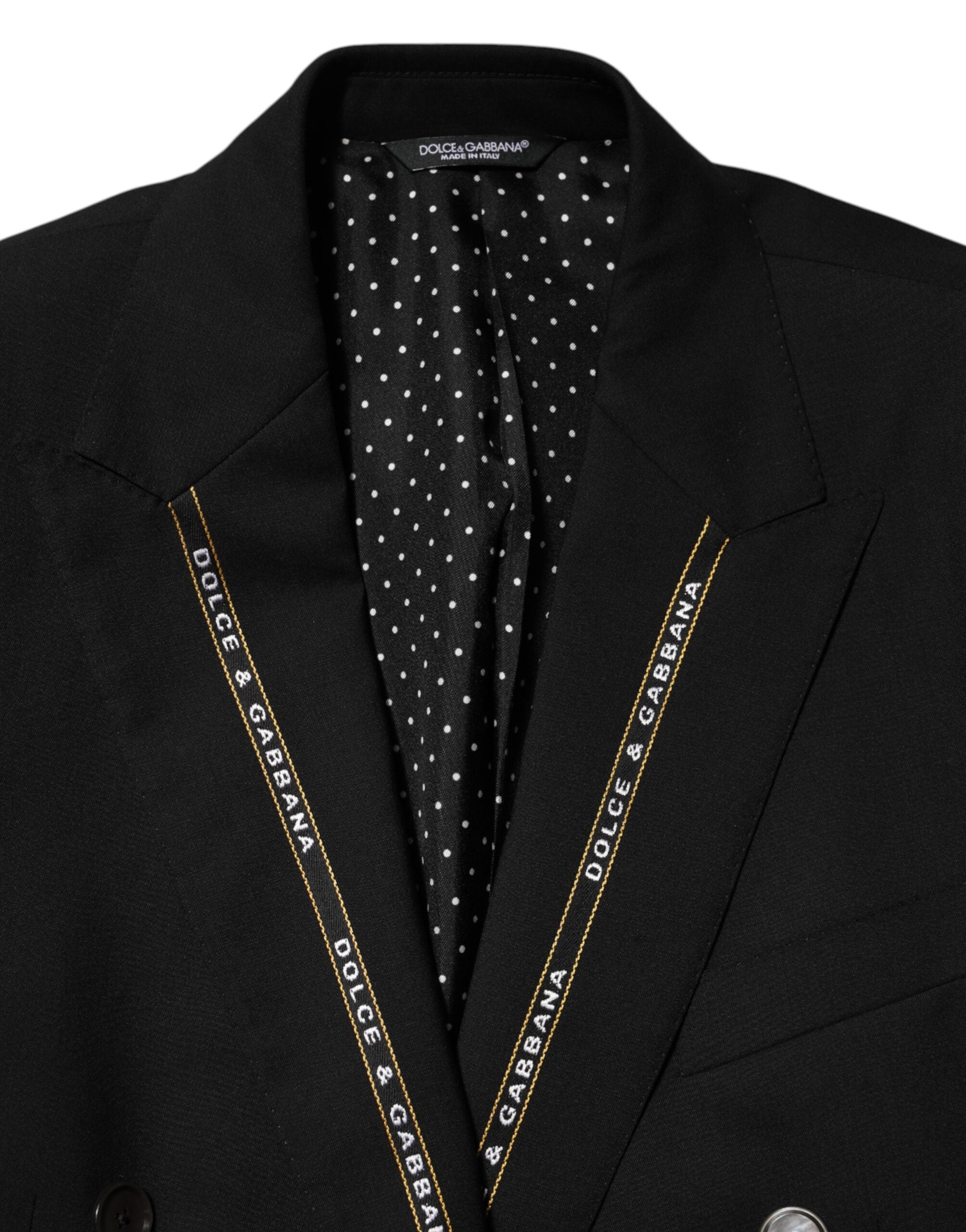 Dolce & Gabbana Schwarze SICILIA Zweireiher Sakko Blazer