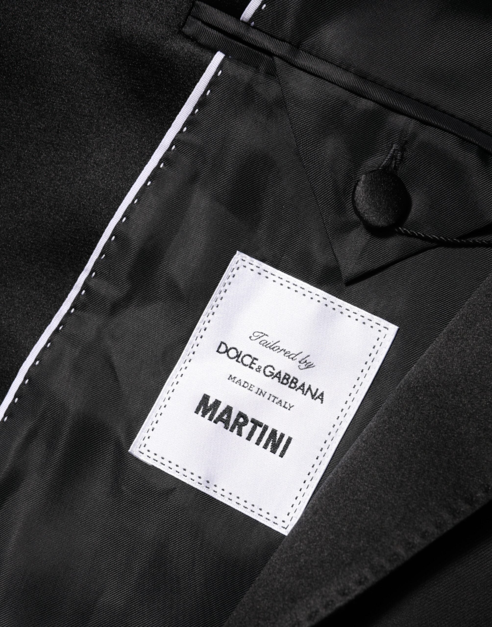 Dolce & Gabbana Zwarte MARTINI Double-Breasted Pakblazer