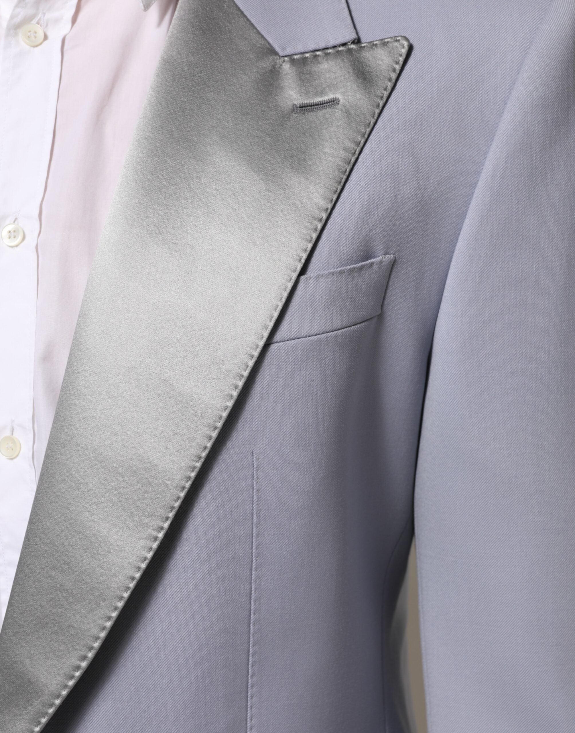 Dolce & Gabbana Grauer Herrenanzug-Blazer aus Wolle mit 2 Knöpfen, Modell SICILIA