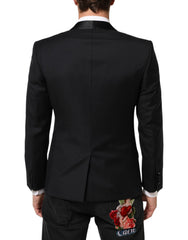 Dolce & Gabbana Zwart GOUD 1 Knoop Pak Jasje Heren Blazer