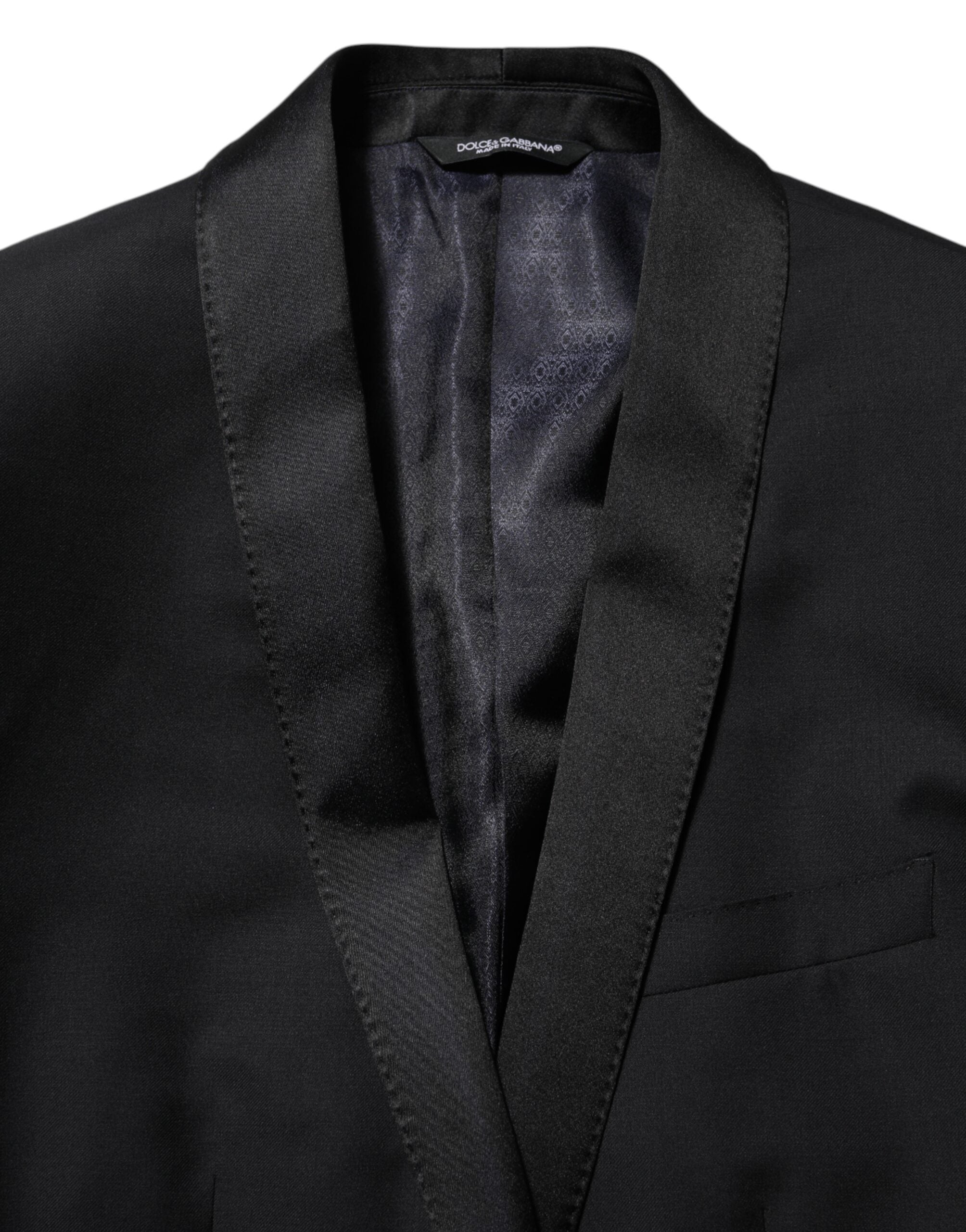 Dolce & Gabbana Zwart GOUD 1 Knoop Pak Jasje Heren Blazer