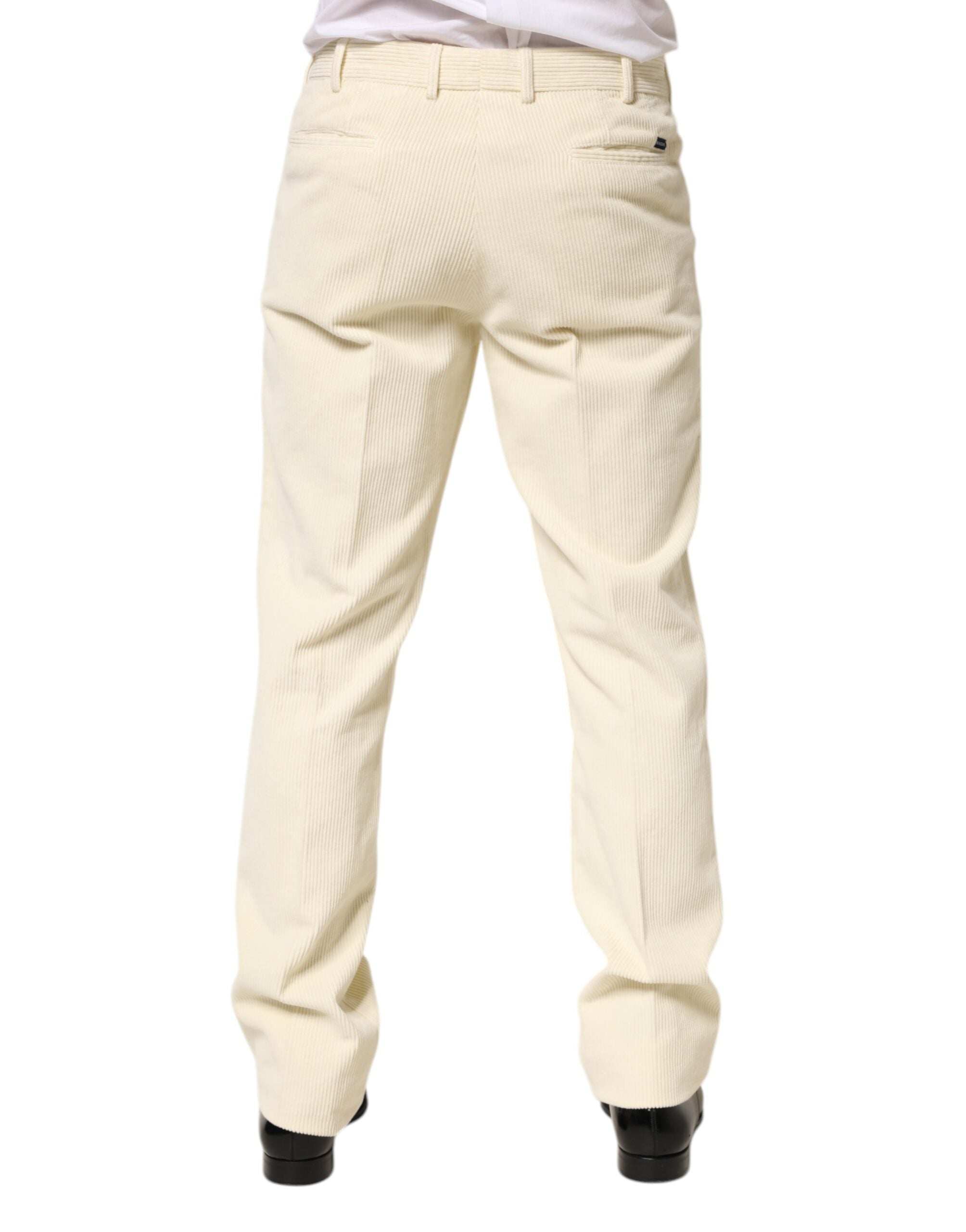 Burberry Beige Corduroy Katoenen Rechte Herenbroek
