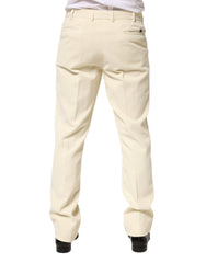 Burberry Beige Corduroy Katoenen Rechte Herenbroek
