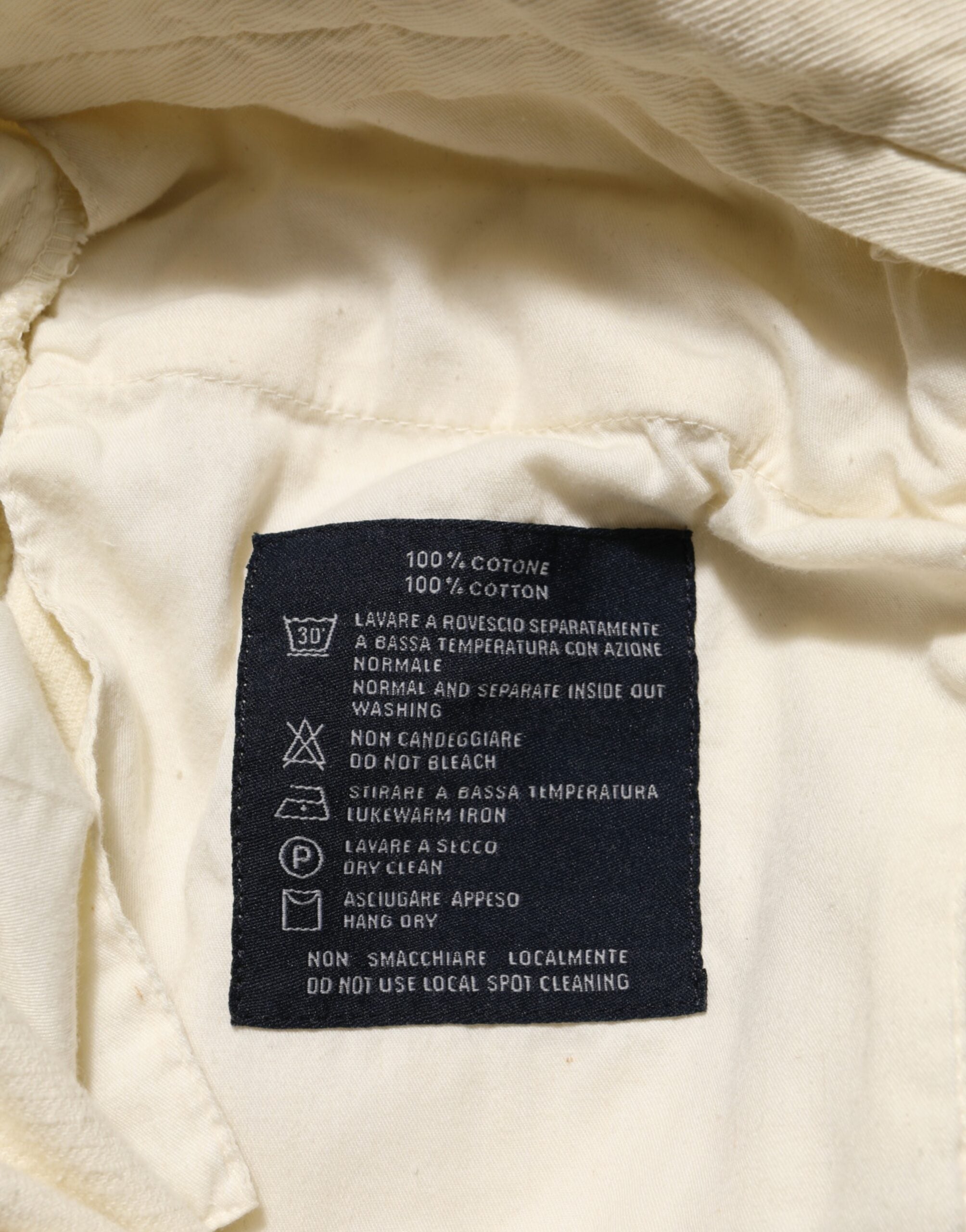 Burberry Beige Corduroy Katoenen Rechte Herenbroek