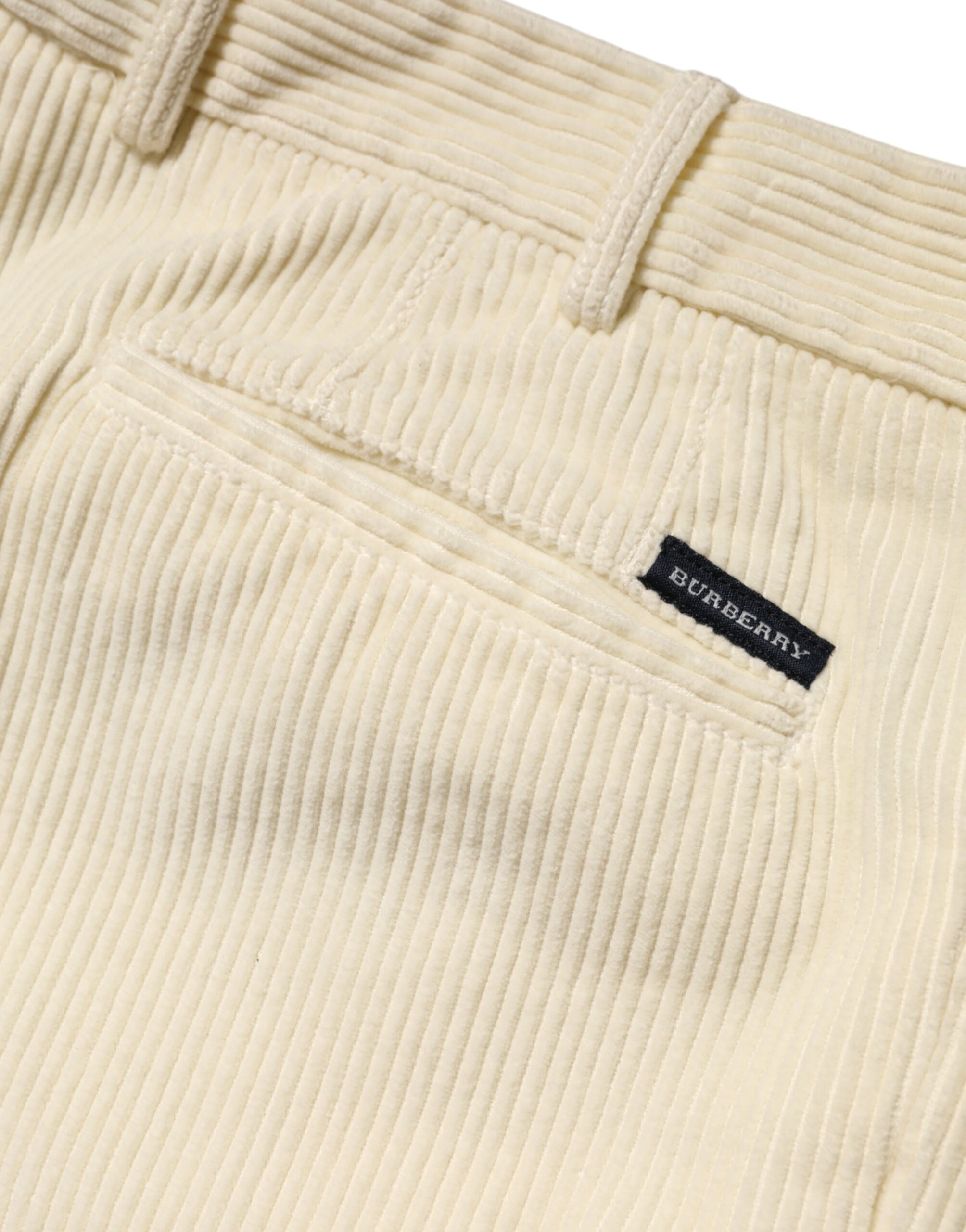 Burberry Beige Corduroy Katoenen Rechte Herenbroek