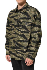 Dolce & Gabbana Leger Hemd aus mehrfarbiger Baumwolle mit Camouflage-Muster