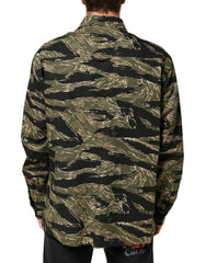 Dolce & Gabbana Leger Hemd aus mehrfarbiger Baumwolle mit Camouflage-Muster