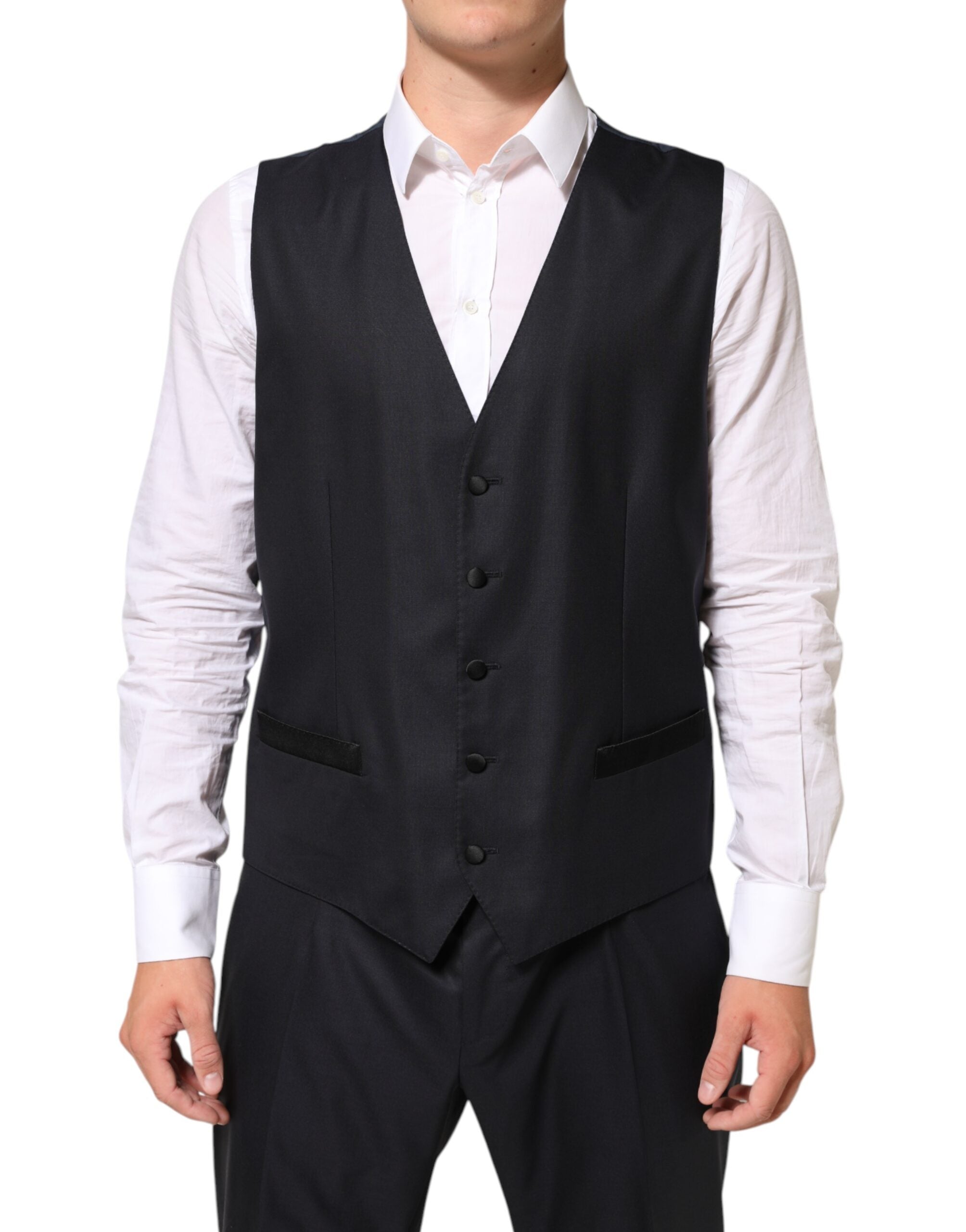 Dolce & Gabbana Schwarzer MARTINI 2 Knöpfe Anzug 3-teiliger Anzug
