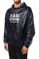 Dolce & Gabbana Blauw D&G Game Hooded Heren Sweatshirt Trui
