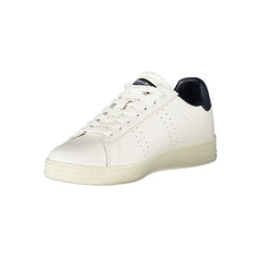 Blauer White Leather Men Sneaker