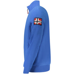 Noorwegen 1963 Blauw Polyester Heren Sweatshirt
