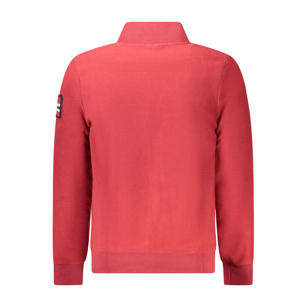 Norwegen 1963 Rotes Polyester-Herren-Sweatshirt