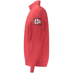 Norwegen 1963 Rotes Polyester-Herren-Sweatshirt