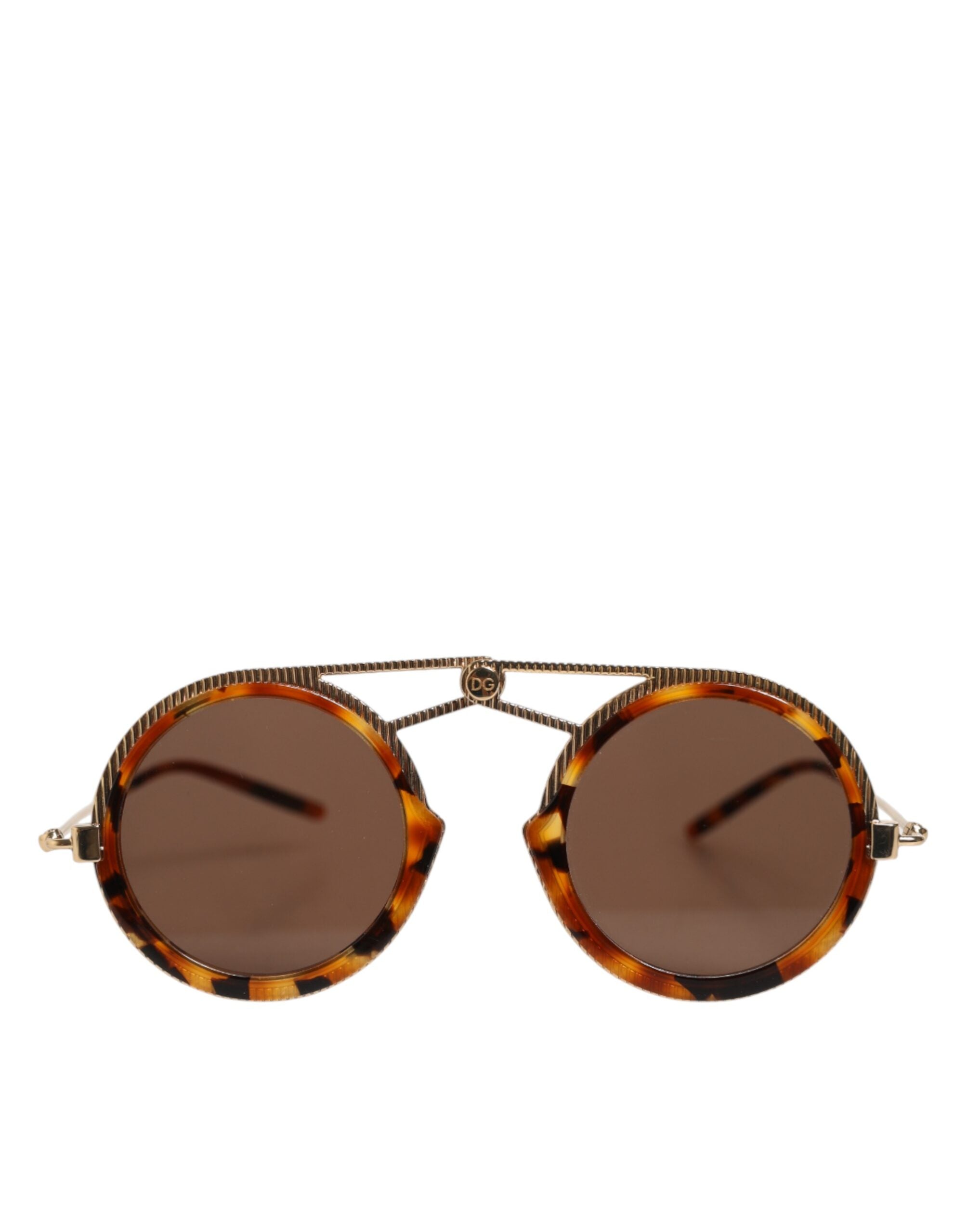 Dolce & Gabbana Gold Havana Fassung DG Fatto A Mano Sonnenbrille