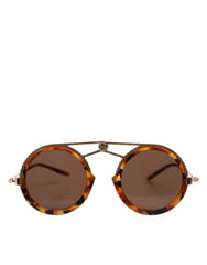 Dolce & Gabbana Gold Havana Fassung DG Fatto A Mano Sonnenbrille