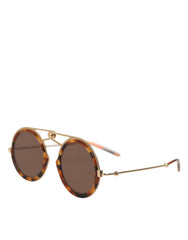 Dolce & Gabbana Gold Havana Fassung DG Fatto A Mano Sonnenbrille