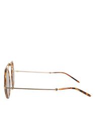 Dolce & Gabbana Gold Havana Fassung DG Fatto A Mano Sonnenbrille