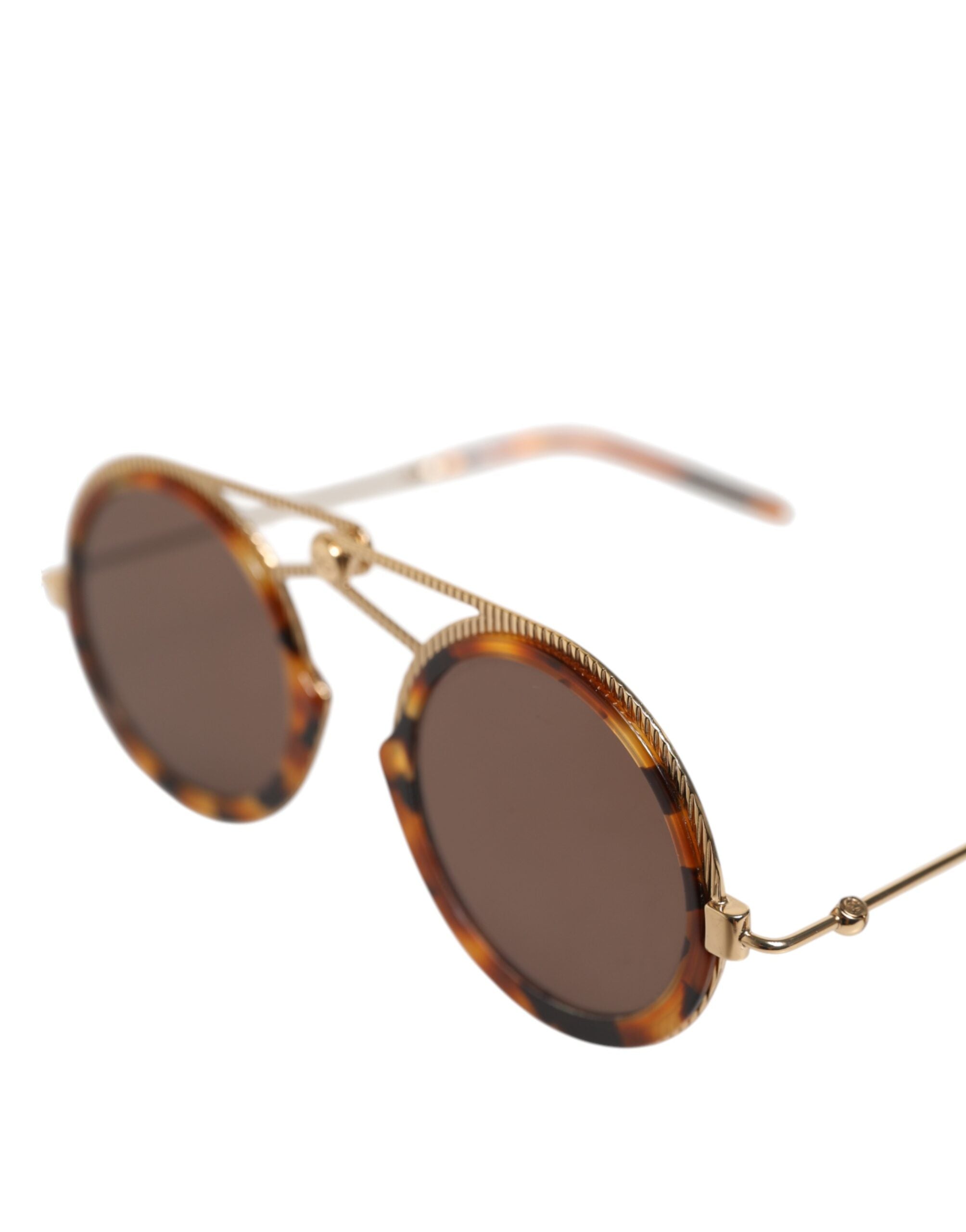 Dolce & Gabbana Gold Havana Fassung DG Fatto A Mano Sonnenbrille