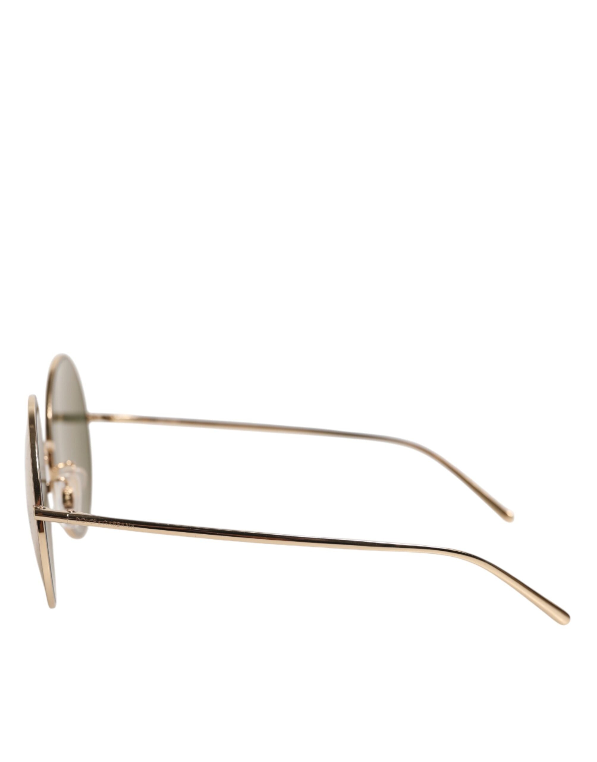 Dolce & Gabbana Gouden Rond Metalen Zonnebril