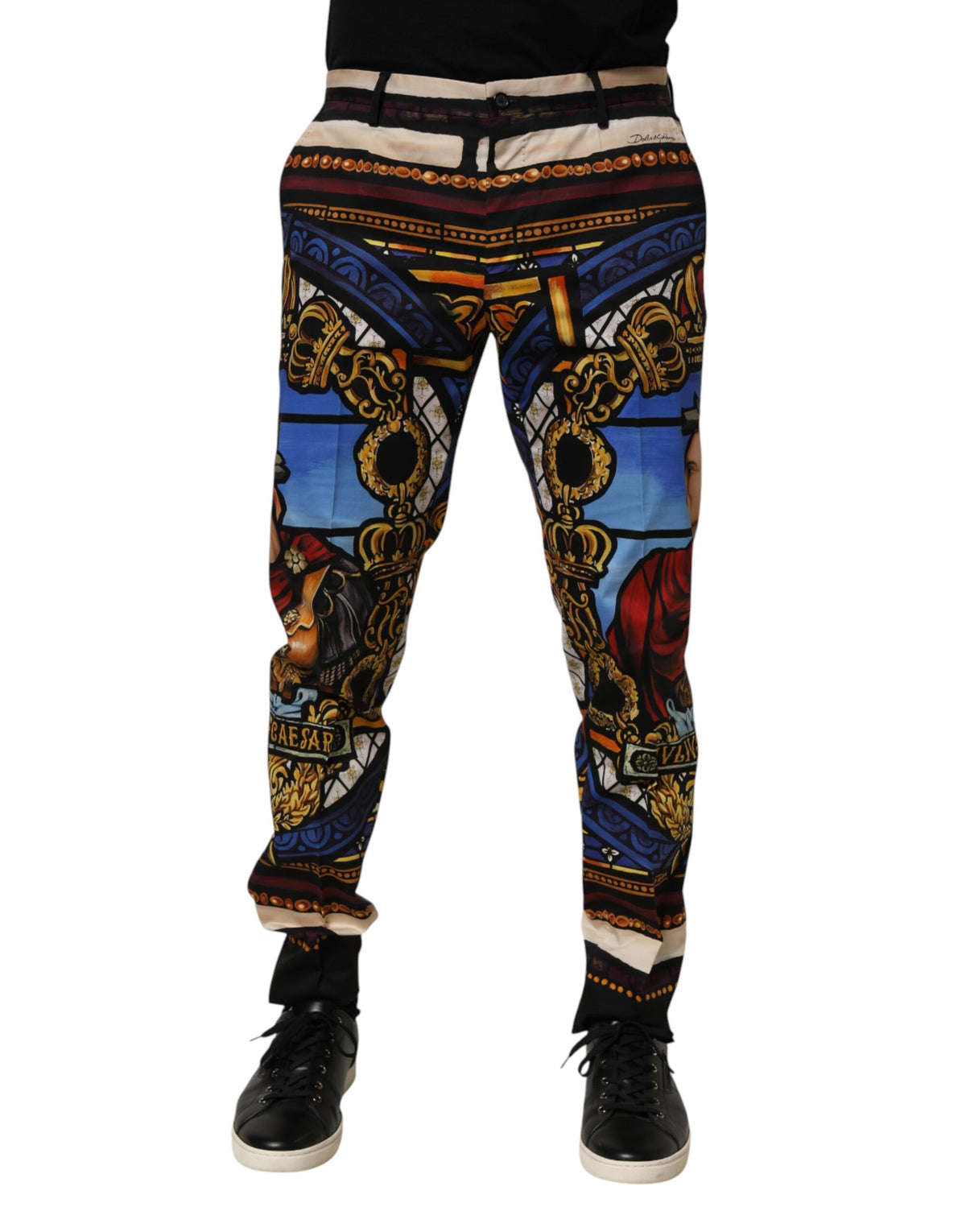 Dolce & Gabbana Multicolor Julia Cäsar Print Tapered Pants