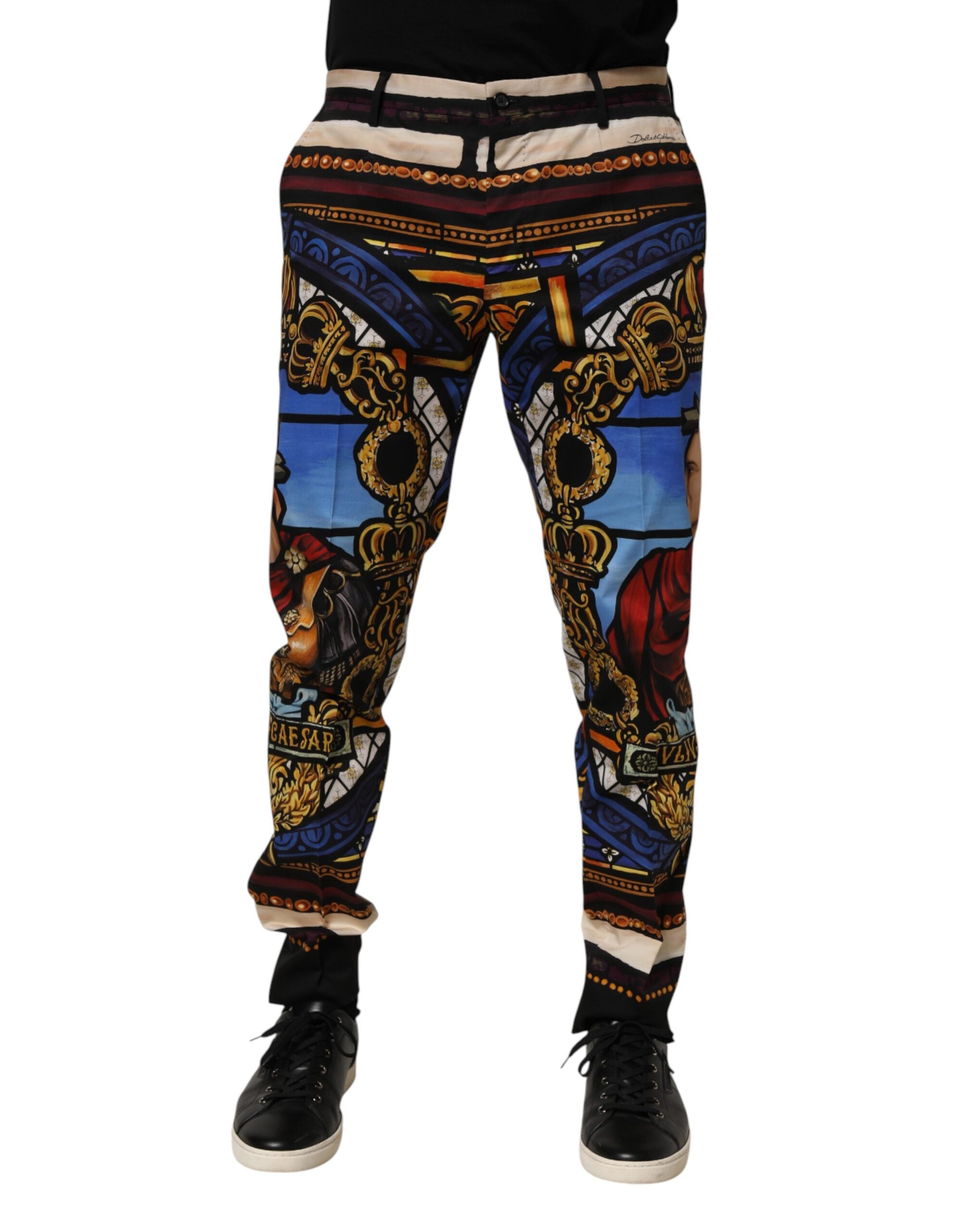 Dolce & Gabbana Multicolor Julia Cäsar Print Tapered Pants