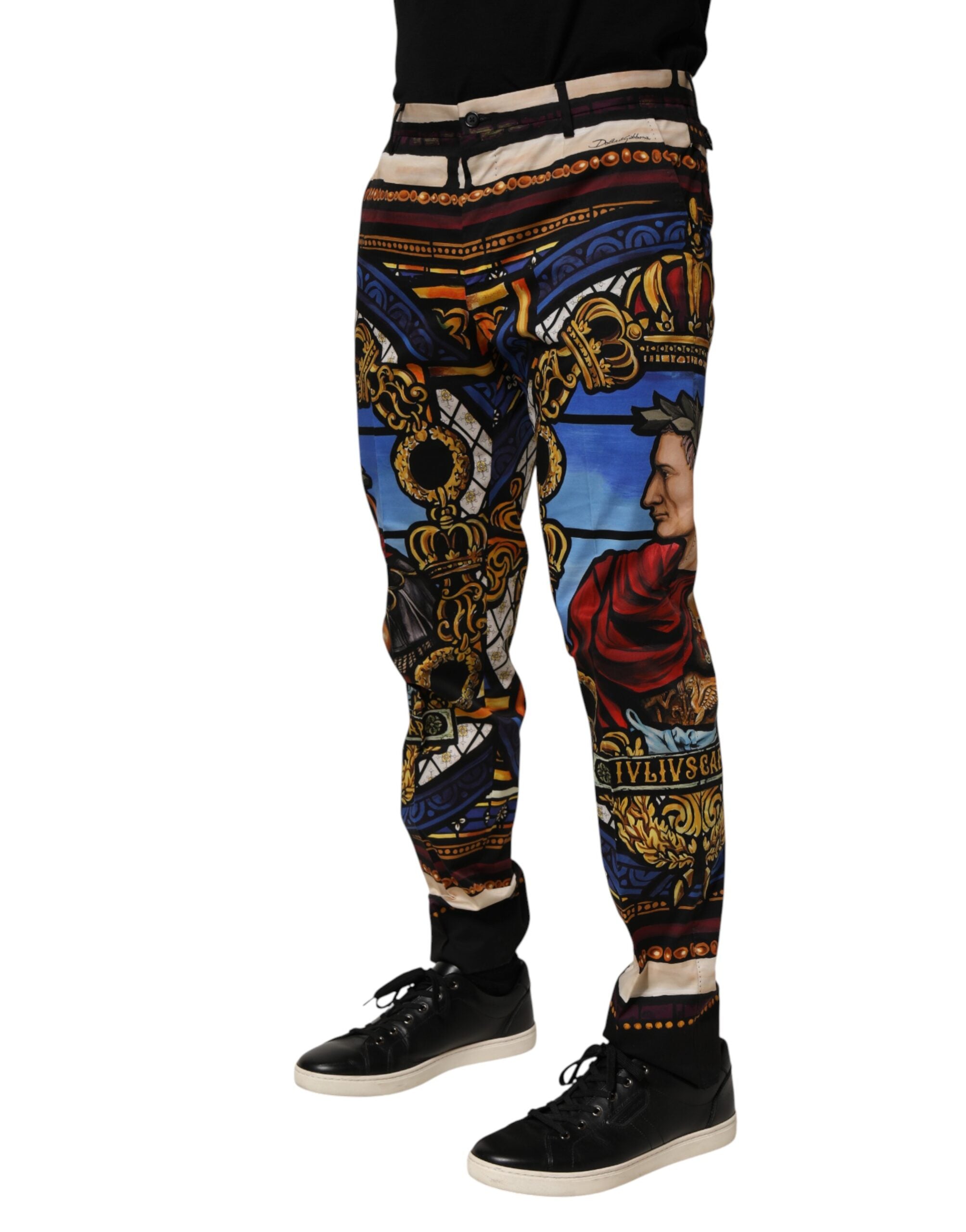 Dolce & Gabbana Multicolor Julia Cäsar Print Tapered Pants