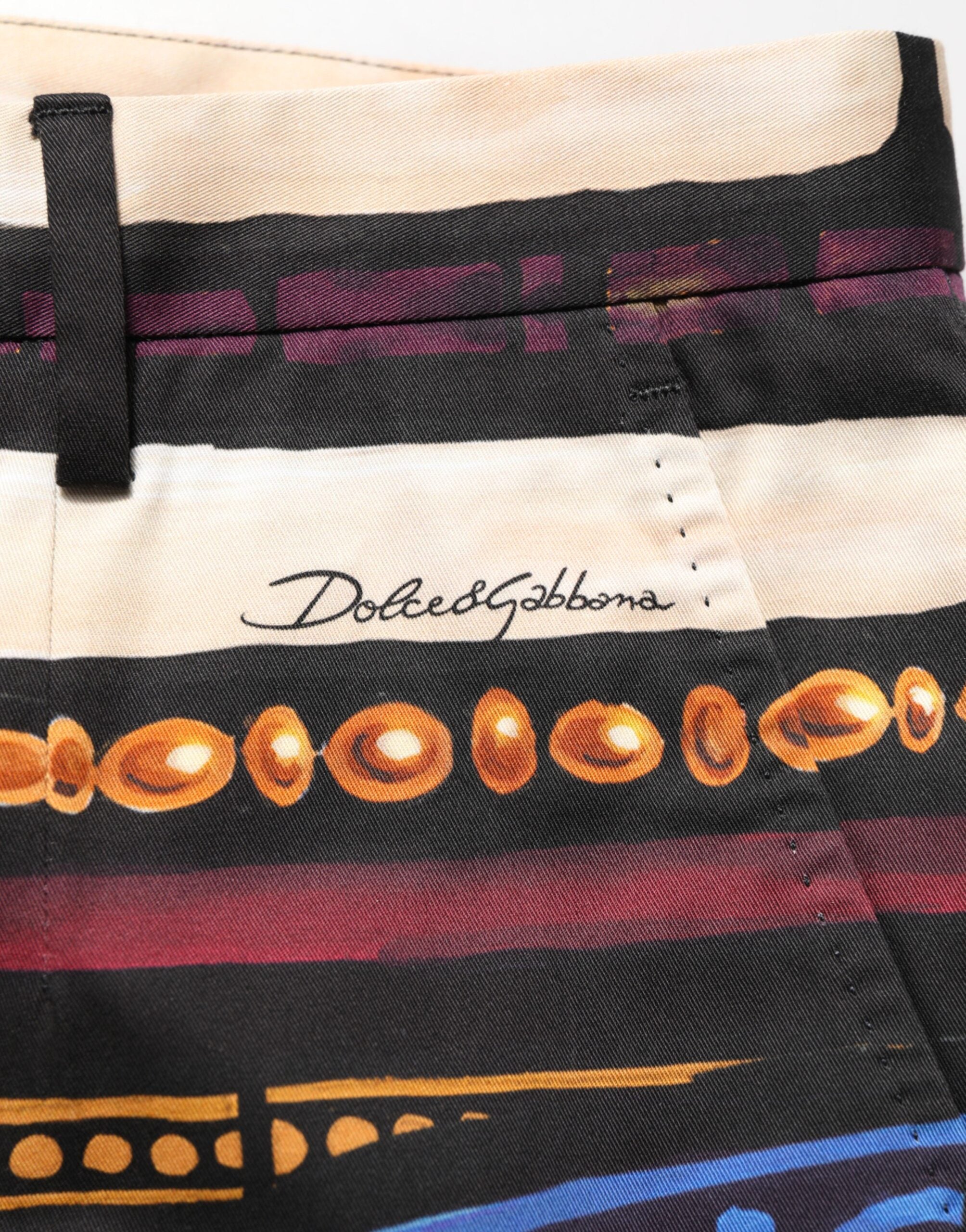 Dolce & Gabbana Multicolor Julia Cäsar Print Tapered Pants