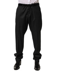 Dolce & Gabbana Schwarze Anzughose aus Wolle für Herren