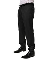 Dolce & Gabbana Schwarze Anzughose aus Wolle für Herren