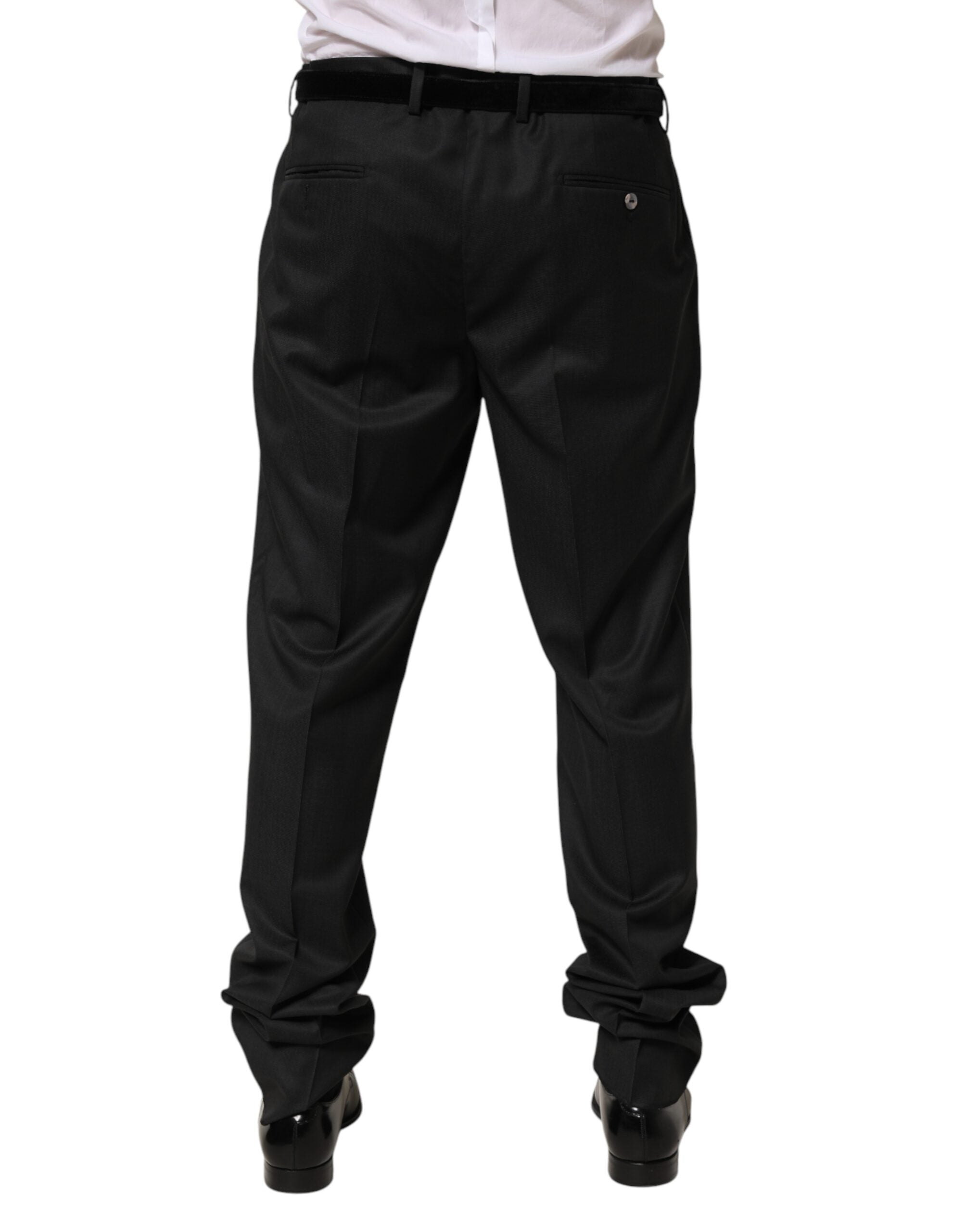 Dolce & Gabbana Schwarze Anzughose aus Wolle für Herren