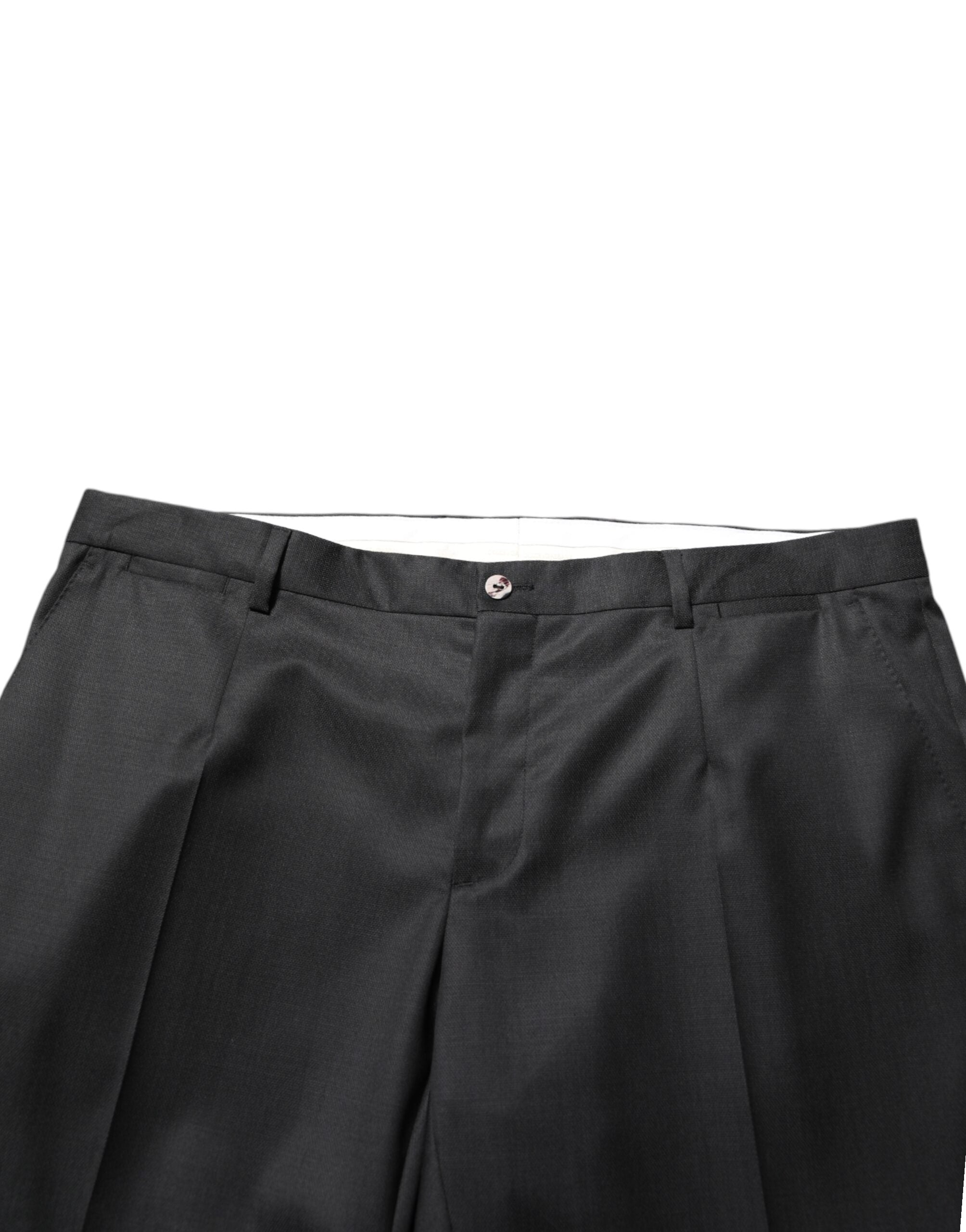 Dolce & Gabbana Schwarze Anzughose aus Wolle für Herren