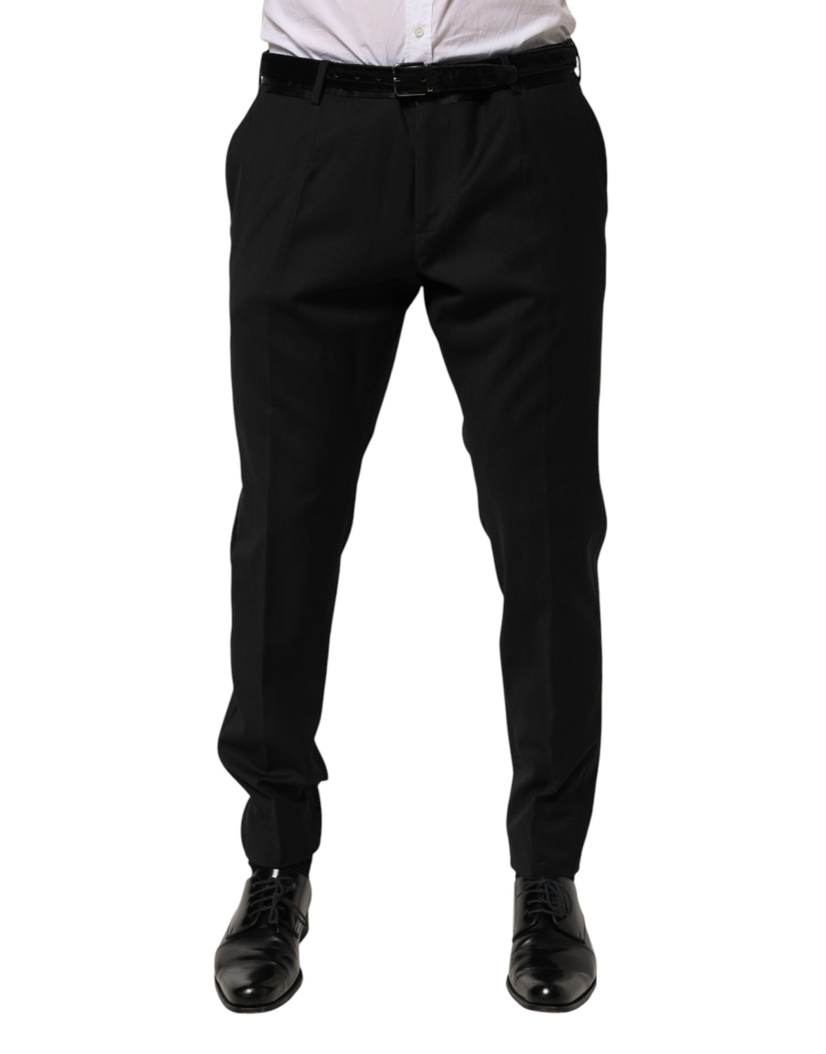 Dolce & Gabbana Schwarze Anzughose aus Wolle für Herren